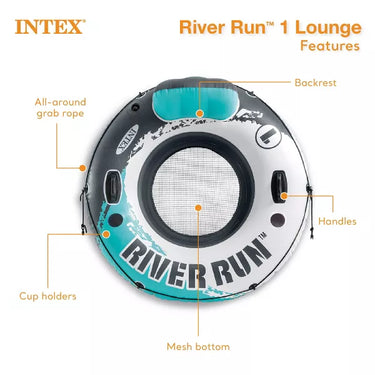 Intex River Run™ 1 Aqua Inflatable Floating Lake Tube