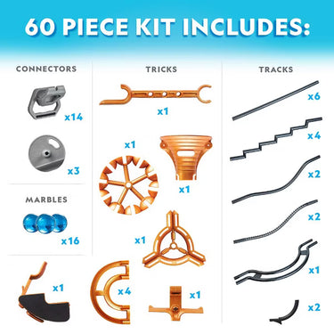 National Geographic 60-Piece Magnetic Marble Run