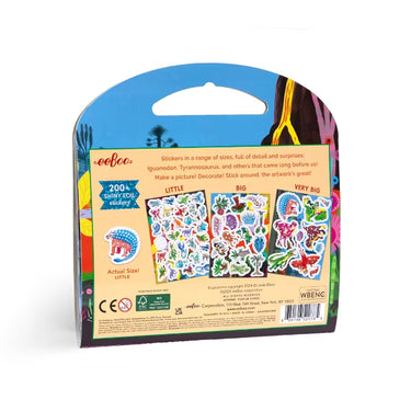 eeBoo: Dinosaur Shiny Sticker Book
