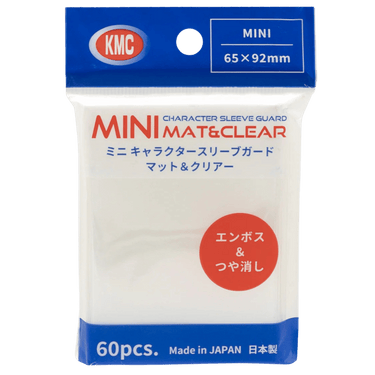 KMC Sleeves: Character Guard Mini Mat and Clear (60)