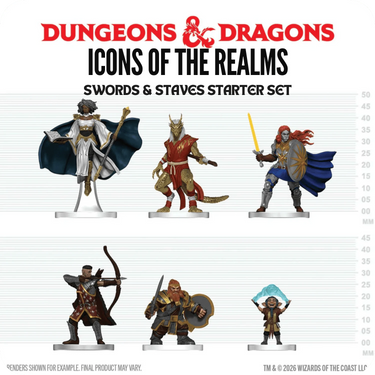 D&D Icons of the Realms: Player's Handbook Starter Set - Swords & Staves
