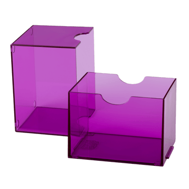 Dragon Shield: Strong Box - 100+ Card Deck Box - Clear Purple