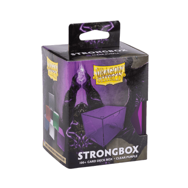 Dragon Shield: Strong Box - 100+ Card Deck Box - Clear Purple