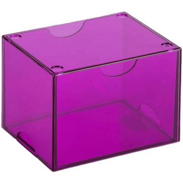 Dragon Shield: Strong Box - 100+ Card Deck Box - Clear Purple