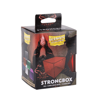 Dragon Shield: Strong Box - 100+ Card Deck Box - Clear Red