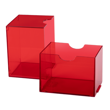 Dragon Shield: Strong Box - 100+ Card Deck Box - Clear Red