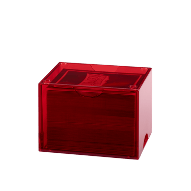 Dragon Shield: Strong Box - 100+ Card Deck Box - Clear Red