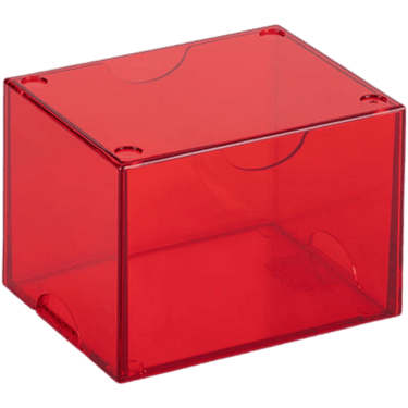 Dragon Shield: Strong Box - 100+ Card Deck Box - Clear Red