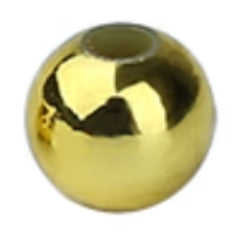 Fish Eye Tackle 5mm Plastic Beads 15ct (Gold)