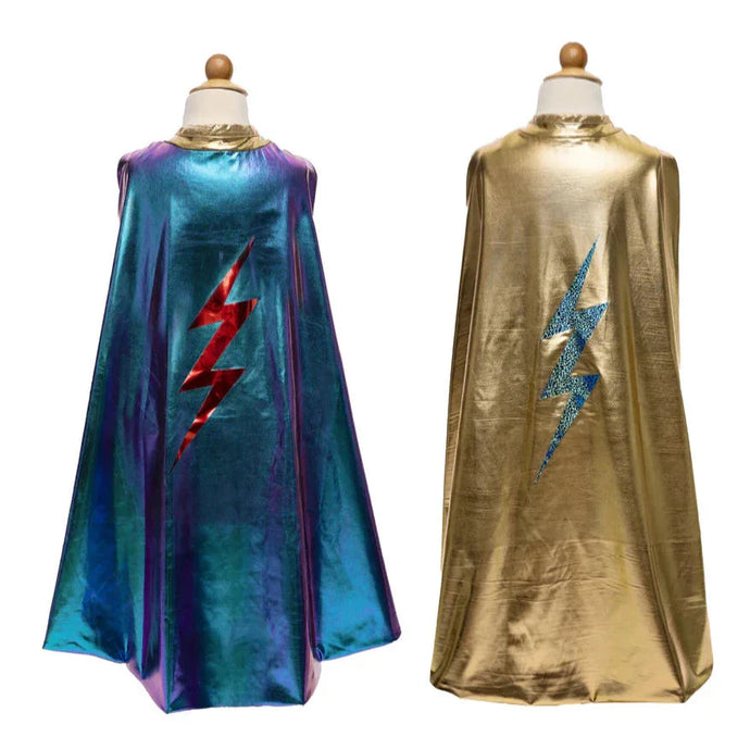 Great Pretenders Blue Lightning Holographic Reversible Cape