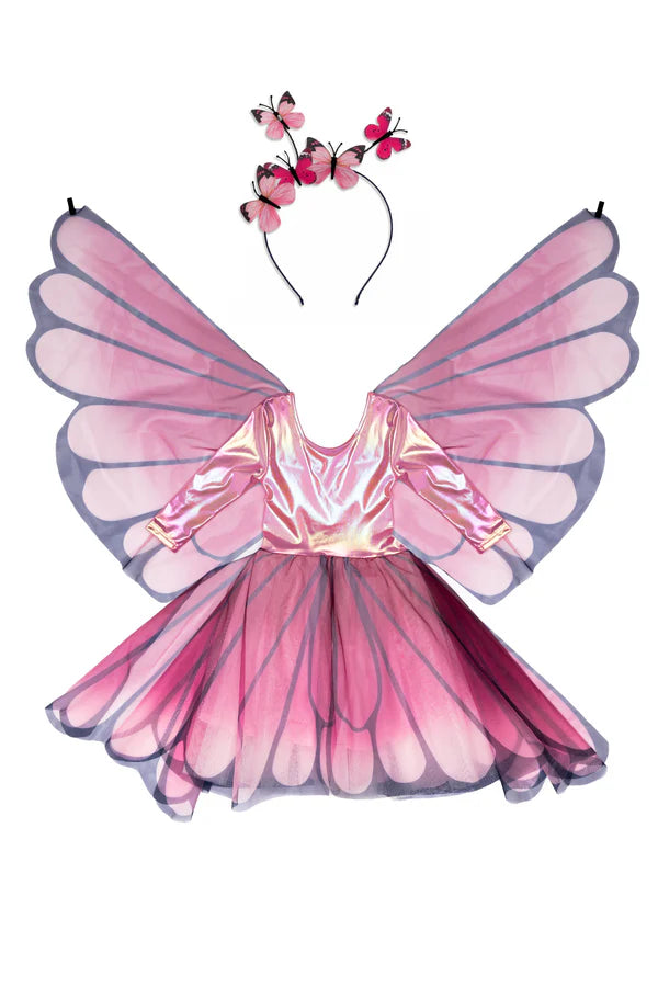 Load image into Gallery viewer, Butterfly Twirl Dress with Wings
