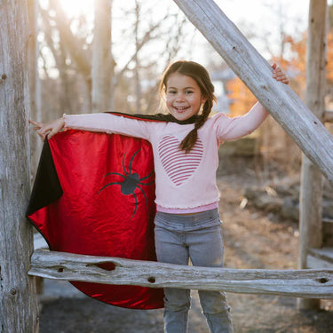 Reversible Spider/Bat Flowing Cape