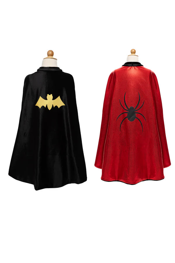 Load image into Gallery viewer, Reversible Spider/Bat Flowing Cape
