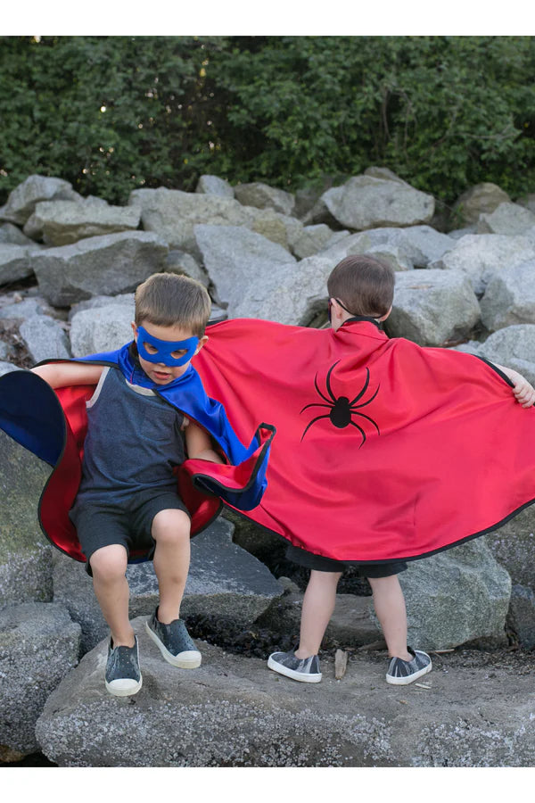 Load image into Gallery viewer, Superhero Reversible Adventure Cape with Mask
