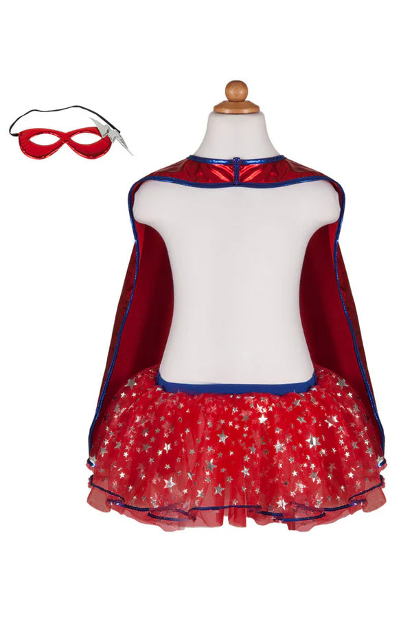 Load image into Gallery viewer, Superhero Tutu Cape and Mask Set
