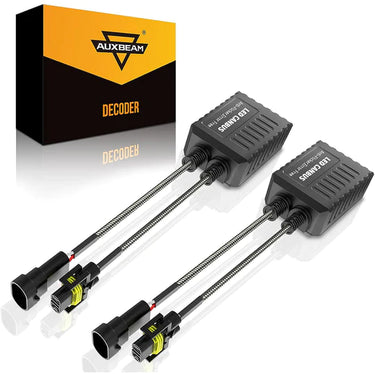 Auxbeam H11/h9/h8 C20-model Decoder-pro Enhanced Led Headlight Bulbs Canbus Decoder Harness Resistor Conversion Kit 2pcs/set