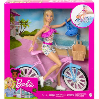 Barbie Doll and Bike Playset with Doll (11.5 in Blonde) & Bicycle