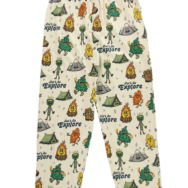 Lazy One Women's Regular Fit PJ Pant (Vintage Camping) Size S