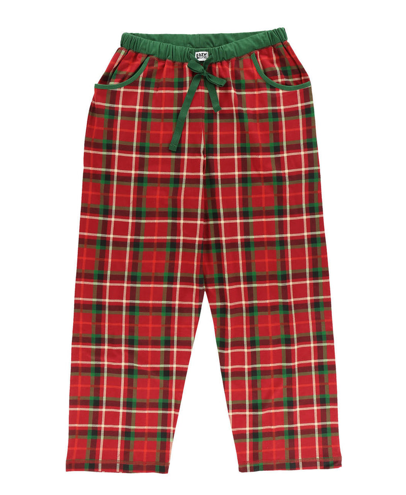 Load image into Gallery viewer, Christmas Plaid Women&#39;s Regular Fit PJ Pant Large
