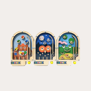 Kikkerland Wooden Pinball Game (Assorted. Sold Separately)