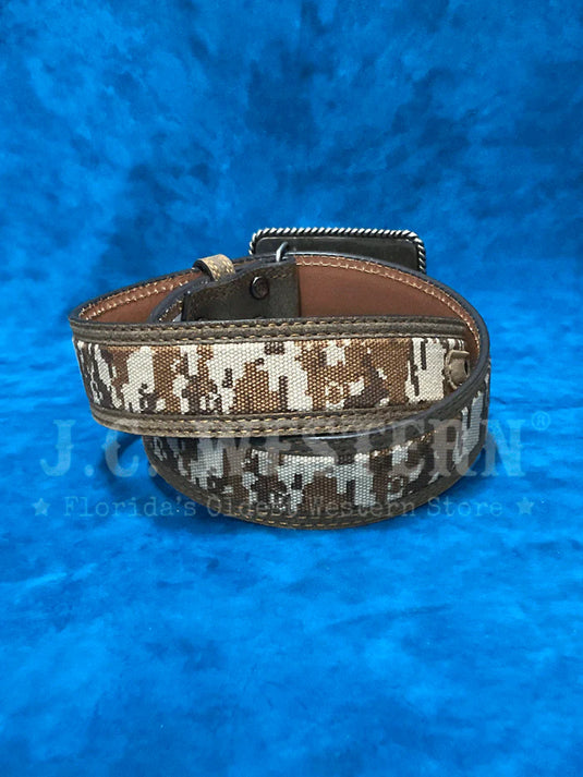 Mens 32 Ariat Belt with USA Flag Buckle