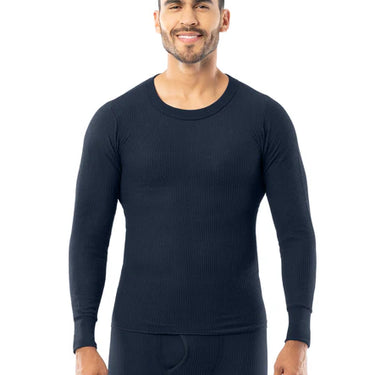 Indera Mills Men's Traditional Waffle Crew (Navy) Size XXL