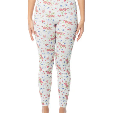 Indera Mills Women's Cotton Raschel Knit Thermal Pant (Floral) Size M