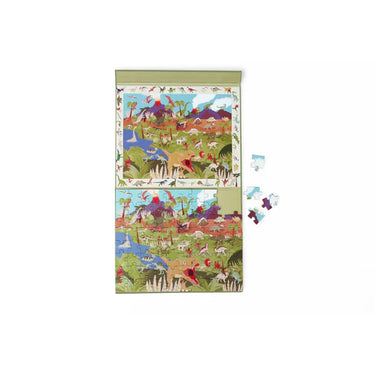 Scratch - 2 In 1 Magnetic Puzzle - Discovery Game - Dino