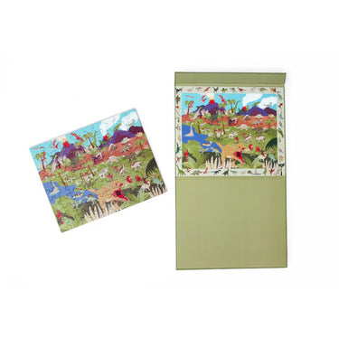 Scratch - 2 In 1 Magnetic Puzzle - Discovery Game - Dino