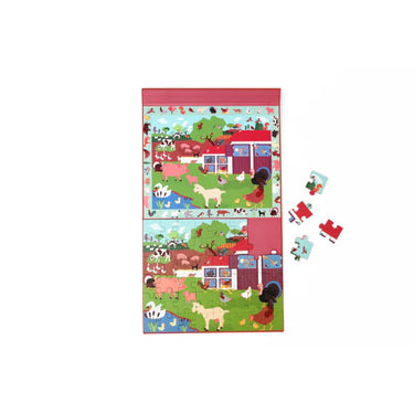 Scratch - 2 In 1 Magnetic Puzzle - Discovery Game - Farm