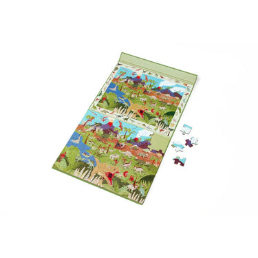 Scratch - 2 In 1 Magnetic Puzzle - Discovery Game - Dino
