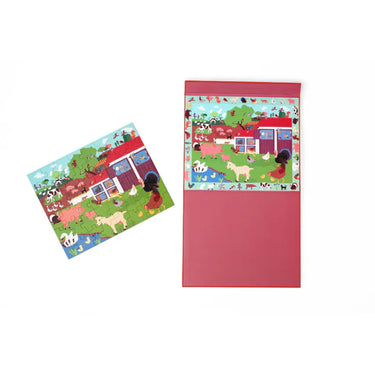 Scratch - 2 In 1 Magnetic Puzzle - Discovery Game - Farm