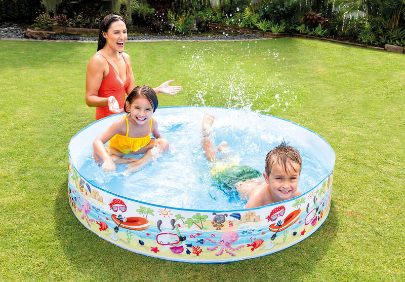 Load image into Gallery viewer, Intex Snapset® Fun at the Beach Kiddie Pool - 5&#39; x 10&quot;
