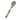 Island Bamboo 12" Pakka Wood Corner Spoon Blue