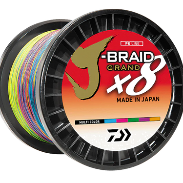 Daiwa J-Braid X8 Grand Braided Line Multi-Color