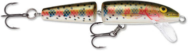 Rapala J09 Jointed 3 1/2" Balsa Wood Minnow (Rainbow Trout)