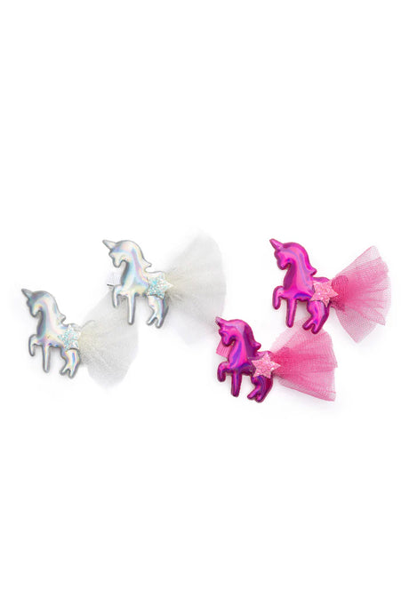 Iridescent Unicorns Hairclips