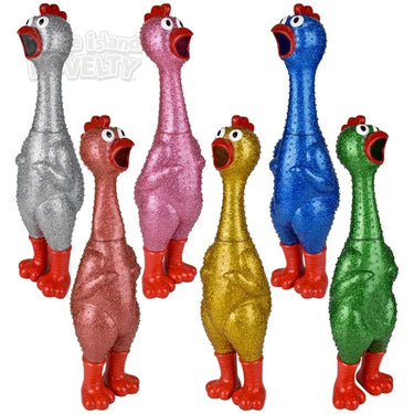 24" Giant Sparkle Rubber Chicken