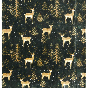 Carstens Green & Gold Travel Blanket