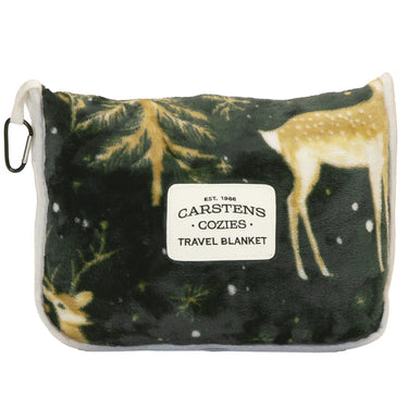 Carstens Green & Gold Travel Blanket
