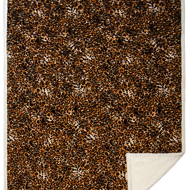 Carstens Leopard Plush Sherpa Throw