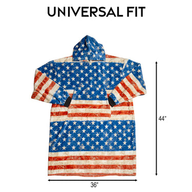 Carstens Stars and Stripes Hooded Blanket
