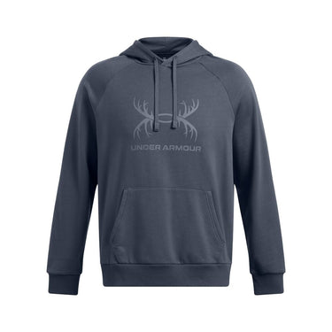 Under Armour Men's Rival Fleece Antler Hoodie (Grey)