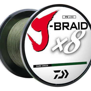 DAIWA J-BRAID x8 BRAIDED LINE - DARK GREEN