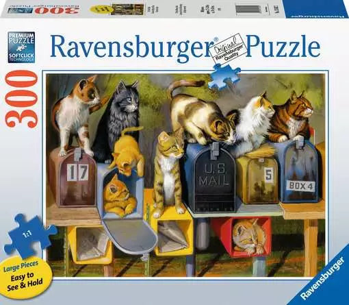 Load image into Gallery viewer, Jigsaw Puzzle Cat`s Got Mail - 300 Pieces
