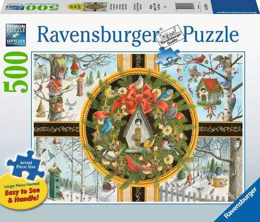 Load image into Gallery viewer, Jigsaw Puzzle Christmas Songbirds - 500 Pieces
