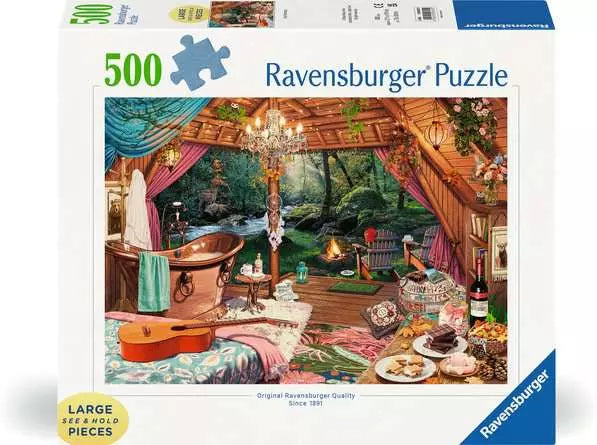 Load image into Gallery viewer, Jigsaw Puzzle Cozy Glamping - 500 Pieces
