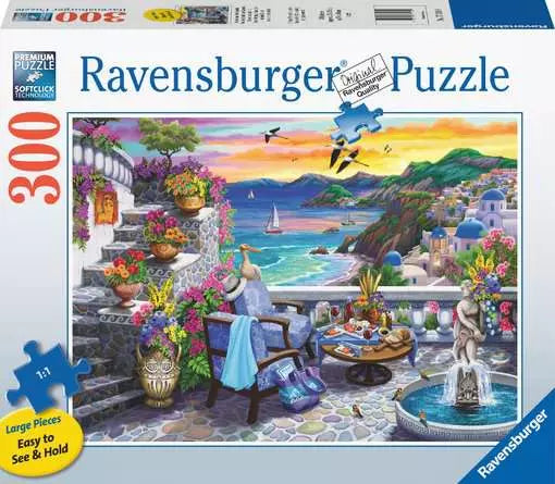 Load image into Gallery viewer, Jigsaw Puzzle Santorini Sunset - 300 Pieces
