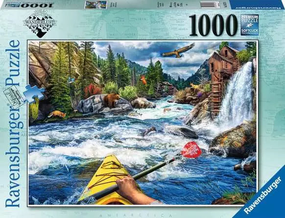 Jigsaw Puzzle Whitewater Kayaking - 1000 Pieces