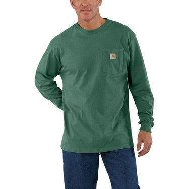 Carhartt Loose Fit Heavyweight Long-Sleeve Pocket T-Shirt (Frosted Balsam Heather) Size 3XL